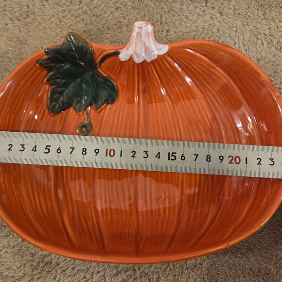 Pumpkin Serving Platter Bowl – Holiday Table - Picture 4 of 4